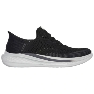 Bild av Skechers Herr Slade Quinto Hands Free Slip in mockasin, Svart vit, 44 EU
