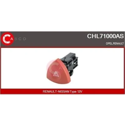 Bild av CASCO CHL71000AS Brytare, varningsblinkljus 4 polig 12V RENAULT: ESPACE 4, MASTER 2 Kasten, LAGUNA