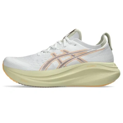 Bild av Asics GEL Nimbus 27 Väglöparskor, Storlek: 40, White/fawn Textil/syntet