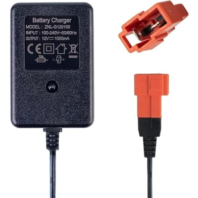 Bild av 12 volt batteriladdare för hjulleksaker hjulladdare barn, batteriadapter elbil med hjul Volt, fyrkantigt uttag.