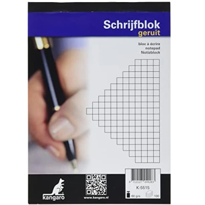 Bild av Anteckningsblock Kangaro A5 rutig 5 mm 60 grs 100 ark