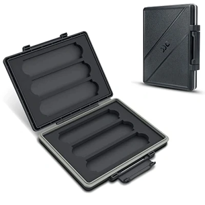 Bild av JJC Bärbar 6 fack SSD skyddsfodral förvaringsbox för M.2 2280 2260 2242 2240 2230 Solid State Drive vattentålig stötsäker
