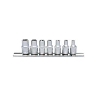Bild av KS TOOLS 911.4355 Jeu de douilles Profilé en E Acier chrome vanadium 1/4 à tête carrée