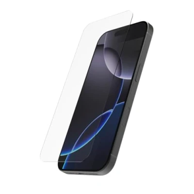Bild av Hama iPhone 16 Pro Max mobiltelefon skyddsglas (skärmskydd ultratydligt anti fingeravtryck, monteringshjälp, fullt skydd 9H ultratunt, fodralvänligt, reptåligt, skärmskyddsglas stöttålig)