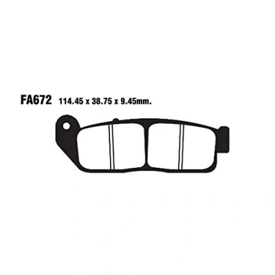 Bild av EBC Brakes FA672V Bromsbeläggsats