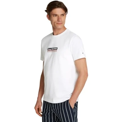 Bild av Tommy Hilfiger BOX TEE Tshirt med print, Storlek: Small, White