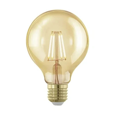 Bild av EGLO LED glob E27 G80 4W filament 1700K bärnsten dimbar