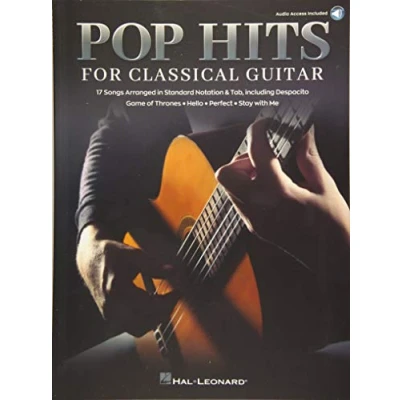 Bild av Pop Hits for Classical Guitar: 17 Songs Arranged in Standard Notation &amp; Tab with Audio Demo Trac: Tracks