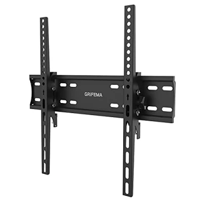 Bild av GRIFEMA 26 55 tums TV väggfäste rymmer upp till 50 kg, kan lutas (± 15) och utökas, universal 400x400mm VESA fäste för platt/böjd