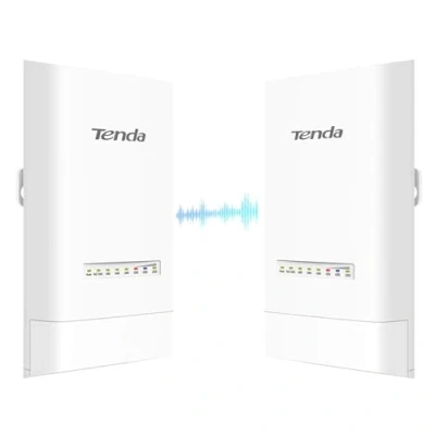 Bild av Tenda OS3 Bridge WiFi Extern åtkomstpunkt (867 Mbps/5 GHz, 12 dBi riktantenn, 4 x 10/100 Mbit/s LAN portar, 5 km räckvidd, centraliserad hantering) (2 pack)