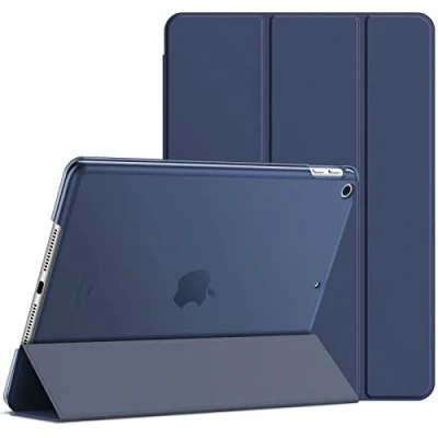 Bild av JETech Fodral för iPad (9,7 Tum, 2018/2017 Modell, 6:e/5:e Generationen), Tablett Case med Automatisk Väckning/Sömn (Djup Marinblå)