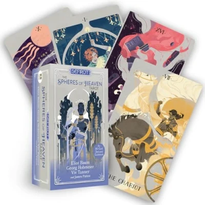 Bild av Sefirot The Spheres of Heaven Tarot: An 80 Card Deck &amp; Guidebook Inspired by Marseille Tarot, Kabbalistic Teachings, and Esoteric Wisdom