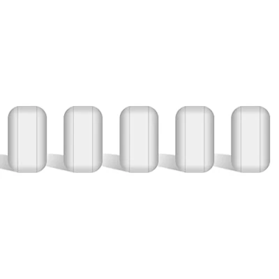 Bild av stonylab 5 Paket Omrörning Bar Set, 10 mm PTFE Belagda Magnetiska Barer Vit Omröra Mixer för Omrörare, PK