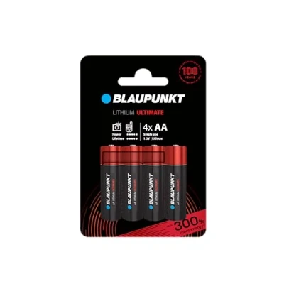 Bild av BLAUPUNKT AA litiumbatterier 4 pack för digitalkameror, Internet of Things (IoT), FR6BUL/4CP