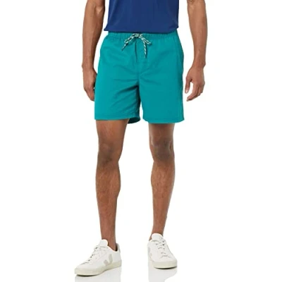 Bild av Amazon Essentials Men&#039;s Shorts 15 cm (6 tum) med dragsko innersöm, Blågrön, S