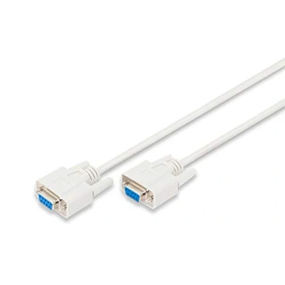 Bild av DIGITUS Datatransfer anslutningskabel, D Sub9 Bu/3,0 m, seriefärgad, gjuten beige