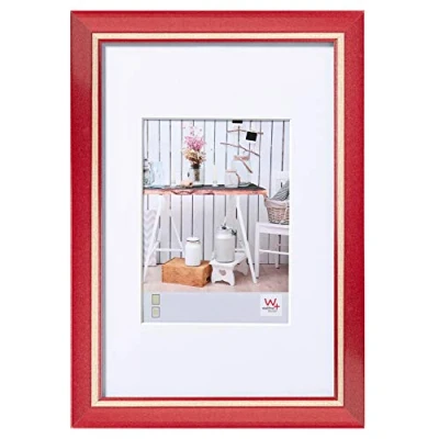 Bild av walther design tavelram röd 40 x 60 cm med passepartout, chalet ram EL460R