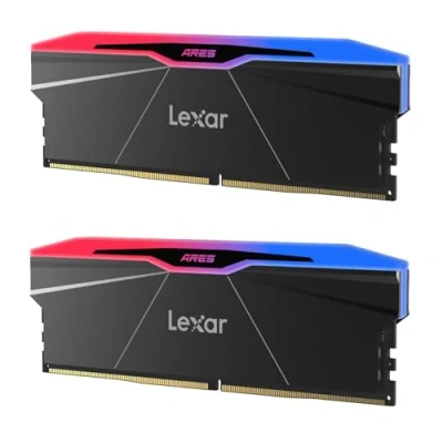 Bild av Lexar ARES Gen2 RGB DDR5 RAM 32GB Kit (2x16GB) 6000MHz CL26, 288 Pin UDIMM stationärt minne, PC speldatorminne för AMD EXPO/DRAM Empowered by SK hynix/CL26 36 68/1.45(LD5U16G60C26BR RGD)
