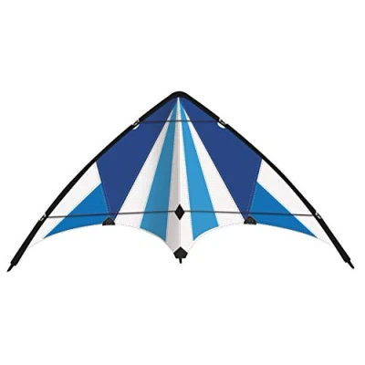 Bild av Paul Günther 1083 Sport rattdrake Blue Loop 130, drake för nybörjare, segel av slitstark ripstop polyester, robusta glasstavar, med hjul och sladd, ca 130 x 69 cm stor