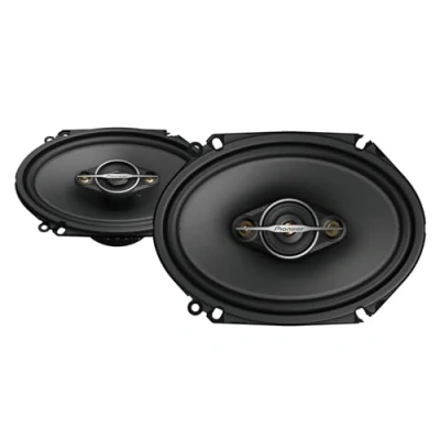 Bild av Pioneer TS A6881F 6 x 8&quot; 4 vägs koaxialhögtalarset med 2 högtalare (max. 350 W vardera, 80 sinus), kraftfullt ljud, 62 mm installationsdjup, 133 191 installationsutskärning, galler