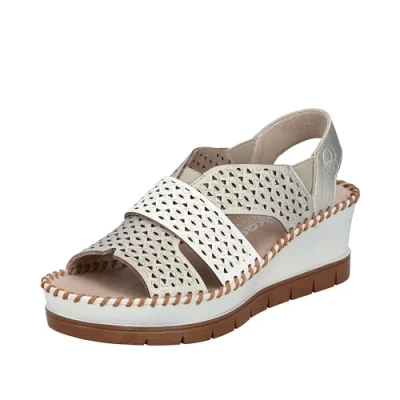 Bild av Rieker Damer 60365 sandaler, Metallic, 42 EU, EU