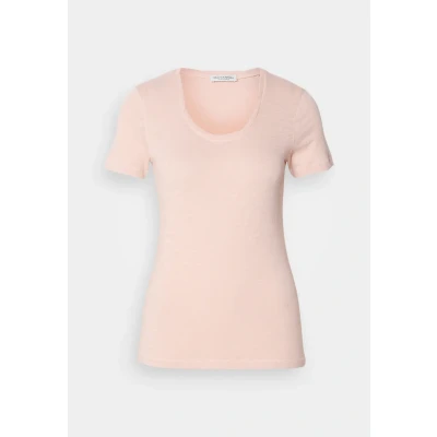 Bild av Marc O&#039;Polo DEEP Round NECK Twisted Tshirt bas, Storlek: Small, Chalky peach