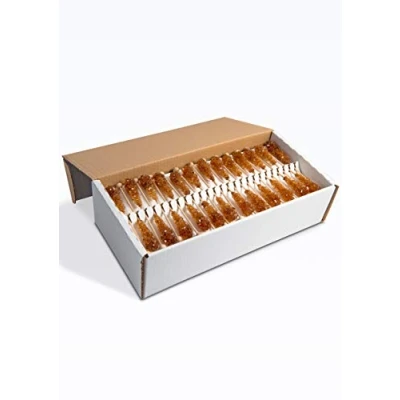 Bild av FRUTEG Candi sockerpinnar Brun 100 godispinnar i kartong Läckra te socker på stjälken pinnar Kandis sticks stycken