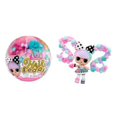 Bild av L.O.L. Surprise! Hair Beads Tots Samlingsdocka med 60+ Hårpärlor Gör det själv frisyrer Docka Åldrar 4+