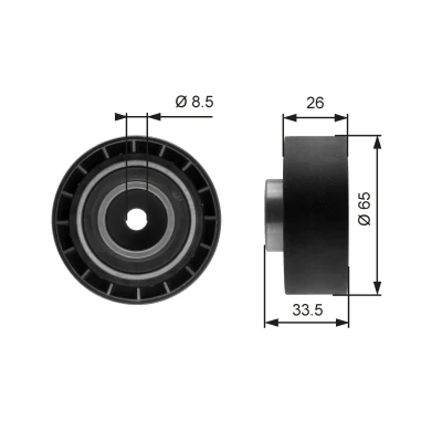 Bild av GATES FleetRunner Micro V Kit T39057 Poulie Tendeur ROVER: 25 3/5 portes, 45 5 200 MG: MG TF Cabriolet, MGF Cabriolet