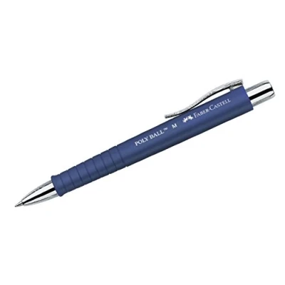 Bild av FABER CASTELL 241151 kulspetspenna poly boll M, 0,5 mm, blå, 1 styck, med utbytbar påfyllning, dokumentsäker
