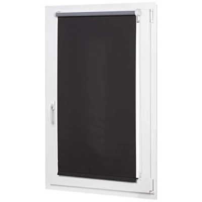 Bild av Amazon Basics Mörkläggningsgardin med matchad färgbeläggning, 56 x 150 cm, svart