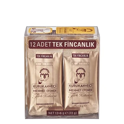 Bild av Mehmet Efendi Turkiskt kaffe ett portionspaket 6 g 12 stycken (72 g)