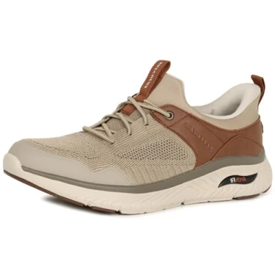 Bild av Skechers Arch Fit Crosser Emeric, sneakers för män, Ljusbrun, 41 EU, EU