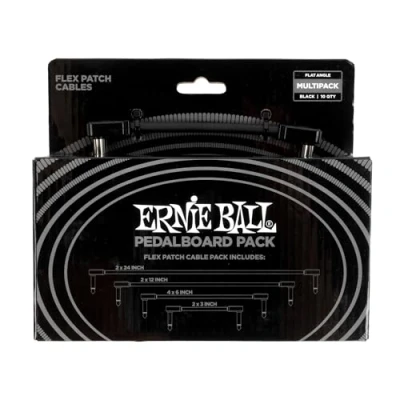 Bild av Ernie Ball Flex Patch kablar pedalboard multipack svart