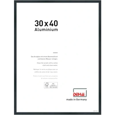 Bild av DEHA Design aluminium bildram Tribeca, 30x40 cm, Borstat frostat svart