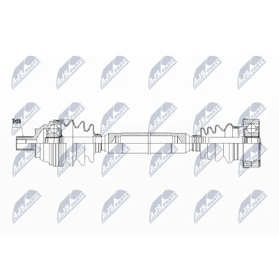 Bild av Drivaxel, framaxel höger, audi,seat,skoda,vw, 1K0 407 272 HK, 452 LX, 1K0407272BG, 1K0407272CA, 1K0407272DR, 1K0407272HK, 1K0407