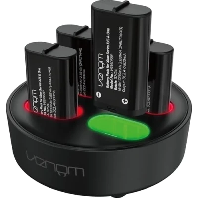 Bild av Venom Xbox uppladdningsbart batteri 4 pack med laddningsdocka 2880mWh / 1200mAh (Xbox Series X &amp; S/Xbox One)