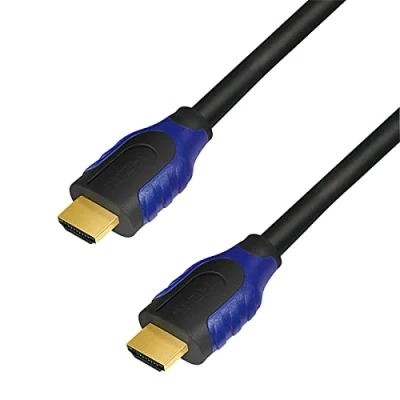 Bild av LogiLink CH0061 HDMI anslutningskabel standard: High Speed med Ethernet för upplösningar upp till 4096 x 2160, Ultra HD och 3D svart 1 m
