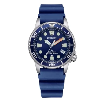 Bild av Citizen damklockor analog Eco Drive 32024734, blå, One Size, Rem