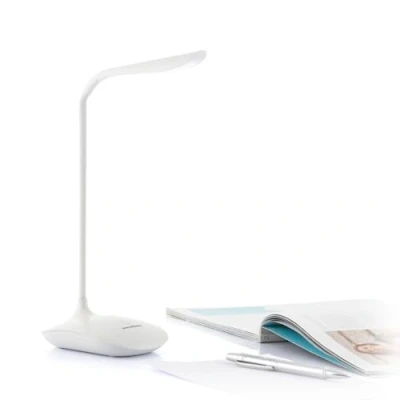 Bild av InnovaGoods® Bordslampa LED Lum2go med 3 intensitetsnivåer, vit och varm belysning, perfekt för nattduksbord, skrivbord, vardagsrum, kontor andra utrymmen.