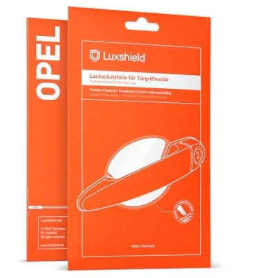 Bild av Luxshield bil dörrhandtag skyddsfilm infällt grepp för Opel Astra Sports Tourer K B16 I 2015 2021 repskydd, lackskyddsfilm transparent glansig