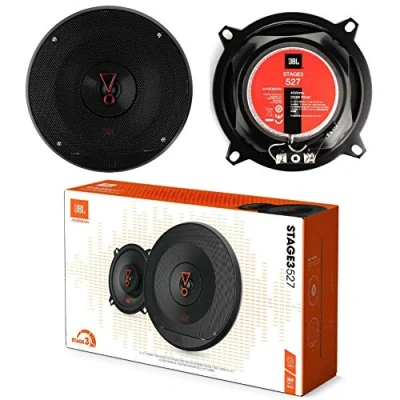 Bild av 2 högtalare kompatibla med JBL STAGE3 527 vägs koaxial 5,25&quot; 13,00 cm 130 mm 40 watt rms och 200 max 3 ohm 91 db spl automatisk svart, per par