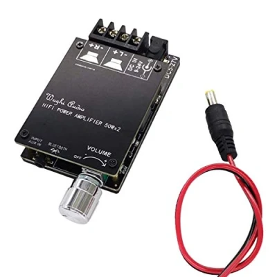 Bild av DollaTek HiFi Trådlös Bluetooth 5.0 TPA3116 Digital Power Audio Amplifier Card TPA3116D2 50WX2 stereo AMP förstärkare hem