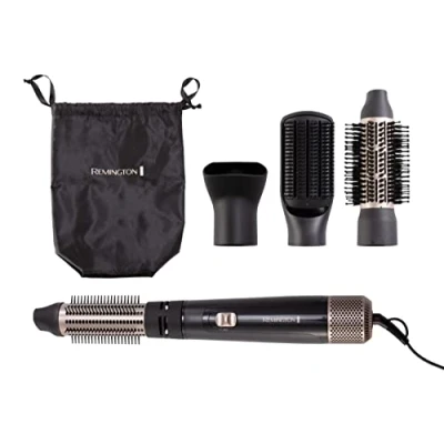 Bild av Remington Blow Dry &amp; Style Varmluftsborste, 1000W, 4 utbytbara tillbehör, 2 värme/ hastighetslägen, 1,8m sladd, AS7500