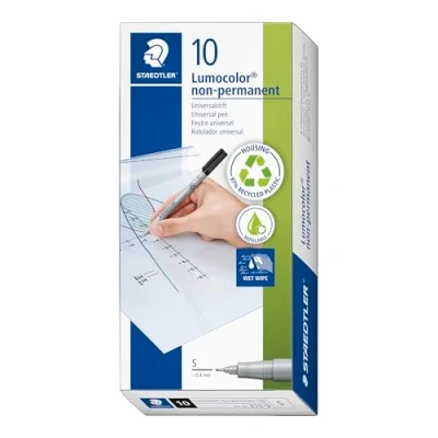 Bild av Staedtler Universal pen Lumocolor non p S 10 pcs bla