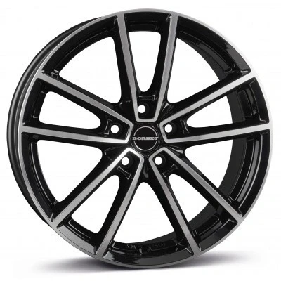 Bild av BORBET W Gloss Black Polished 8x18 5/112 ET44 B66.5