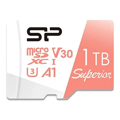Bild av SP Silicon Power 1 TB Micro SD kort U3 Nintendo Switch kompatibel, SDXC microsdxc MicroSD minneskort med adapter