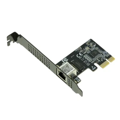 Bild av KALEA INFORMATIQUE PCIe 5 Gigabit ETHERNET 10 100 1000 1G 2.5G 5G RJ45 kontakt och CHIPSET REALTEK RTL8126