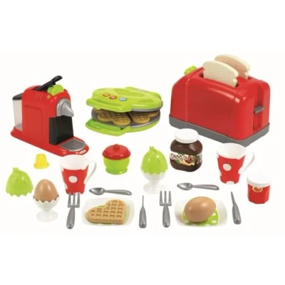 Bild av Ecoiffier Toys 2524 Komplett set för små apparater: mixer, kaffemaskin, våffeljärn, tillbehör imitationsspel från 18 månader tillverkad i Frankrike
