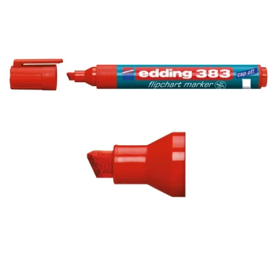 Bild av edding 383 flipchart Markering för flipdiagram röd vattenbaserat bläck 1 5 mm